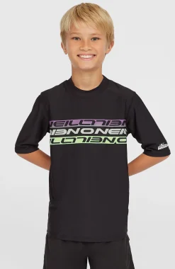 Enfant O'Neill Maillots De Bain|Protection Anti-Uv-EnfantsLycra à manches courtes| Noire