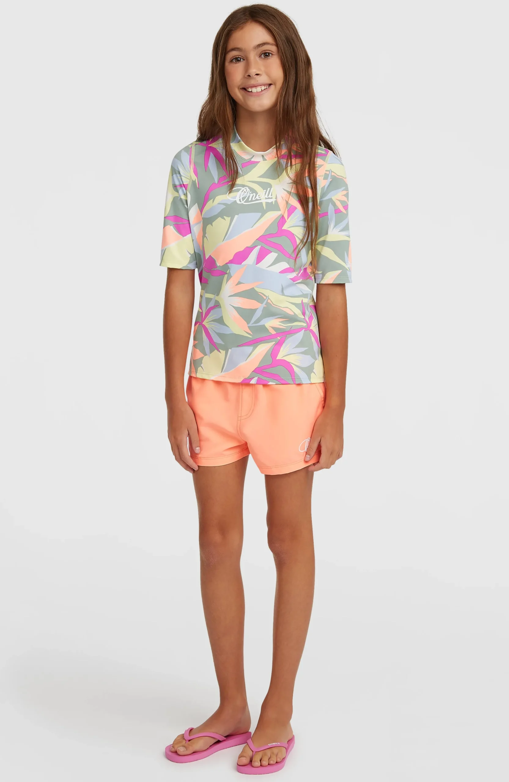 Enfant O'Neill Protection Anti-Uv|Maillots De Bain-EnfantsLycra à manches courtes Graphic| Vert