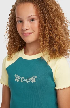 Enfant O'Neill Protection Anti-Uv|T-Shirts & Tops-EnfantsT-shirt côtelé Colour-Block| Vert Mix