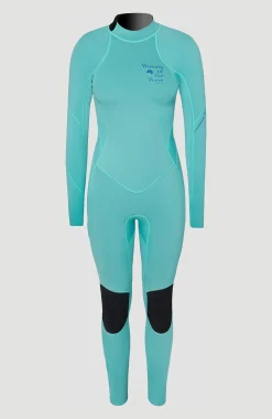 Femme O'Neill Combinaisons|Protection Anti-Uv-FemmesBahia Women Of The Wave 3/2mm Back Zip Full Wetsuit| Vert