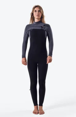 Femme O'Neill Combinaisons|Protection Anti-Uv-FemmesBlueprint 5/4mm Chest Zip Full Wetsuit| Noire
