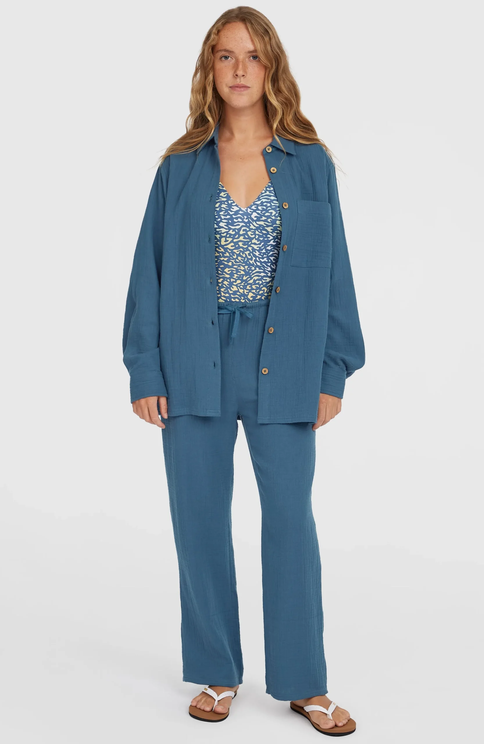 Femme O'Neill Chemises & Blouses|Protection Anti-Uv-FemmesChemise Brenda| Bleu