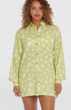 Femme O'Neill Chemises & Blouses|Protection Anti-Uv-FemmesChemise longue Beach Vintage| Vert