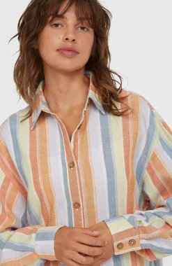 Femme O'Neill Chemises & Blouses|Protection Anti-Uv-FemmesChemise longue Beach Vintage| Jaune