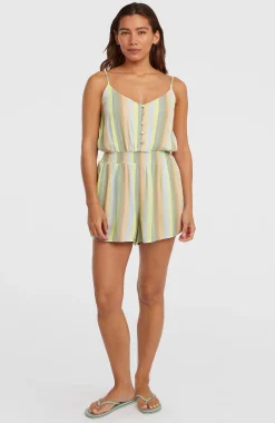 Femme O'Neill Robes, Combinaisons Et Jupes|Protection Anti-Uv-FemmesCombishort boutonnée à fines bretelles| Jaune