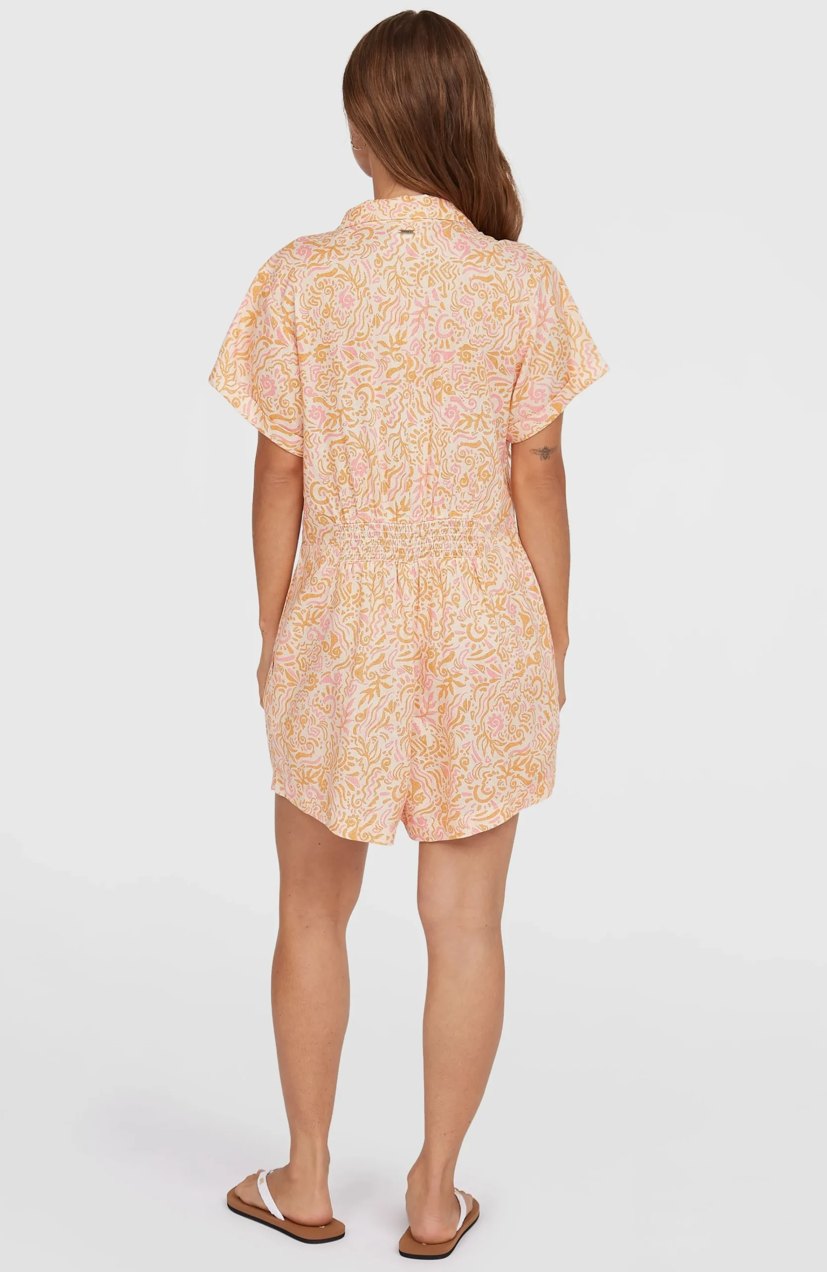 Femme O'Neill Robes, Combinaisons Et Jupes|Protection Anti-Uv-FemmesCombishort Women of the Wave| Blanc