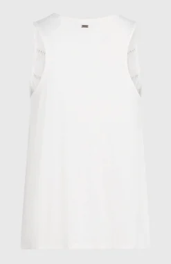 Femme O'Neill T-Shirts Et Tops|Protection Anti-Uv-FemmesDébardeur à broderie Essentials Tokeena| Blanc