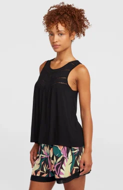 Femme O'Neill T-Shirts Et Tops|Protection Anti-Uv-FemmesDébardeur à broderie Essentials Tokeena| Noire