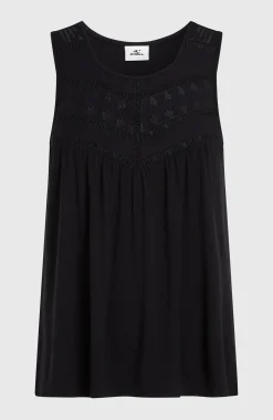 Femme O'Neill T-Shirts Et Tops|Protection Anti-Uv-FemmesDébardeur à broderie Essentials Tokeena| Noire