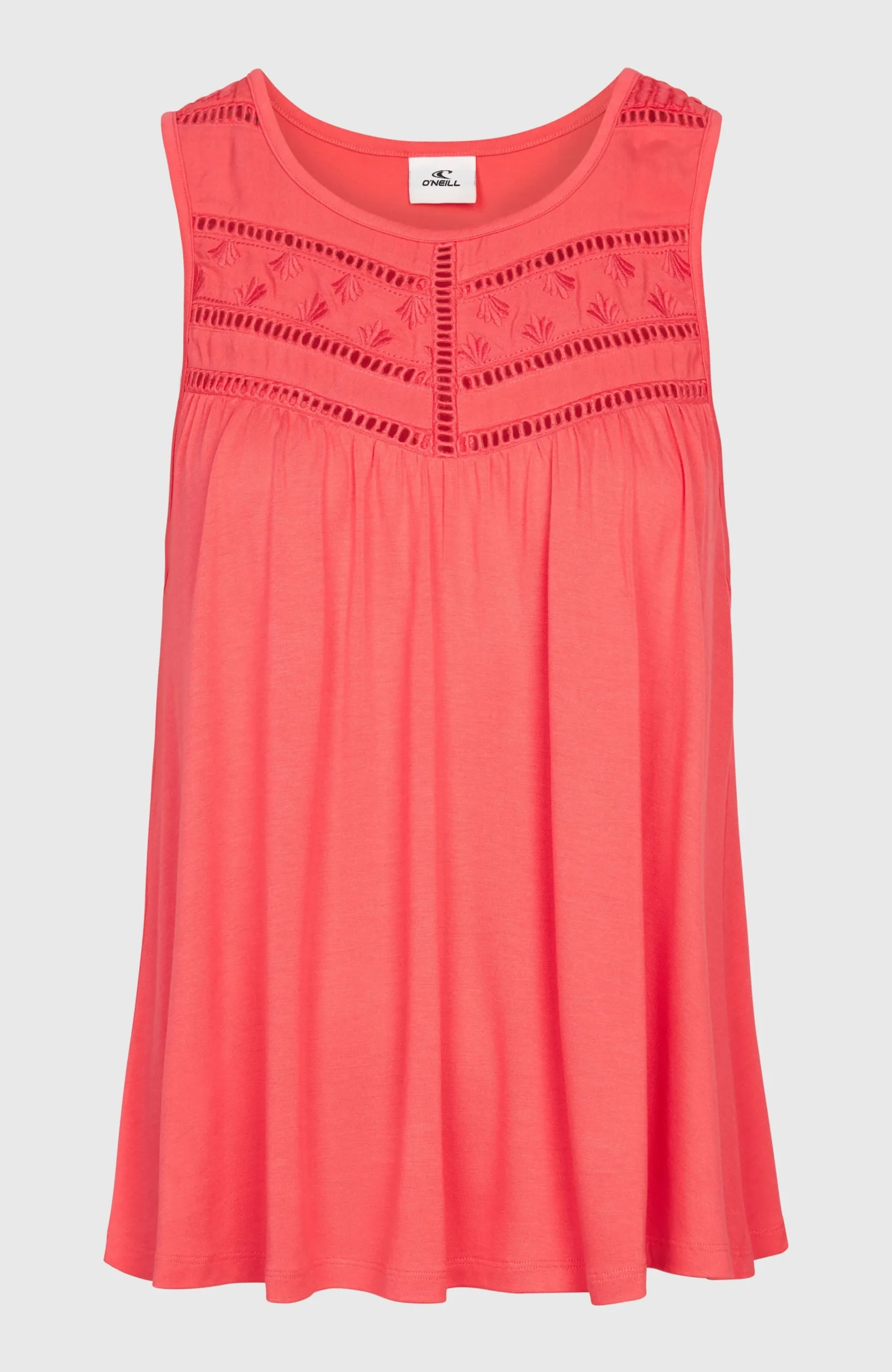 Femme O'Neill T-Shirts Et Tops|Protection Anti-Uv-FemmesDébardeur à broderie Essentials Tokeena| Rose