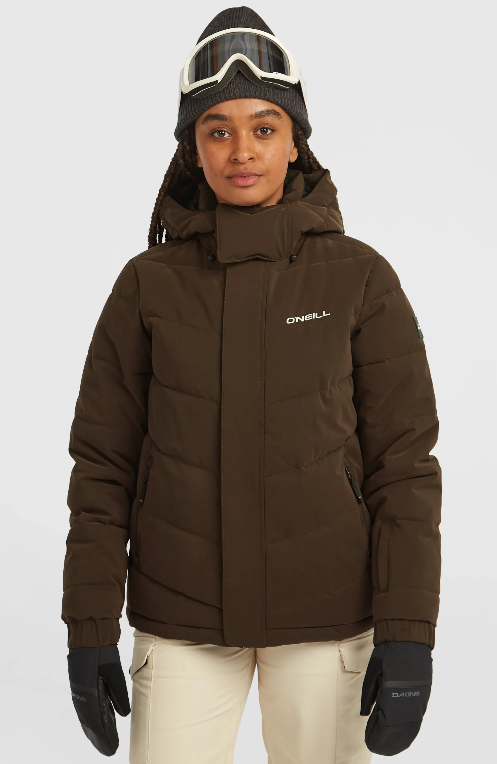 Femme O'Neill Vestes De Ski|Vestes De Snowboard-FemmesDoudoune de ski FWC'Cruz Hybrid| Brun