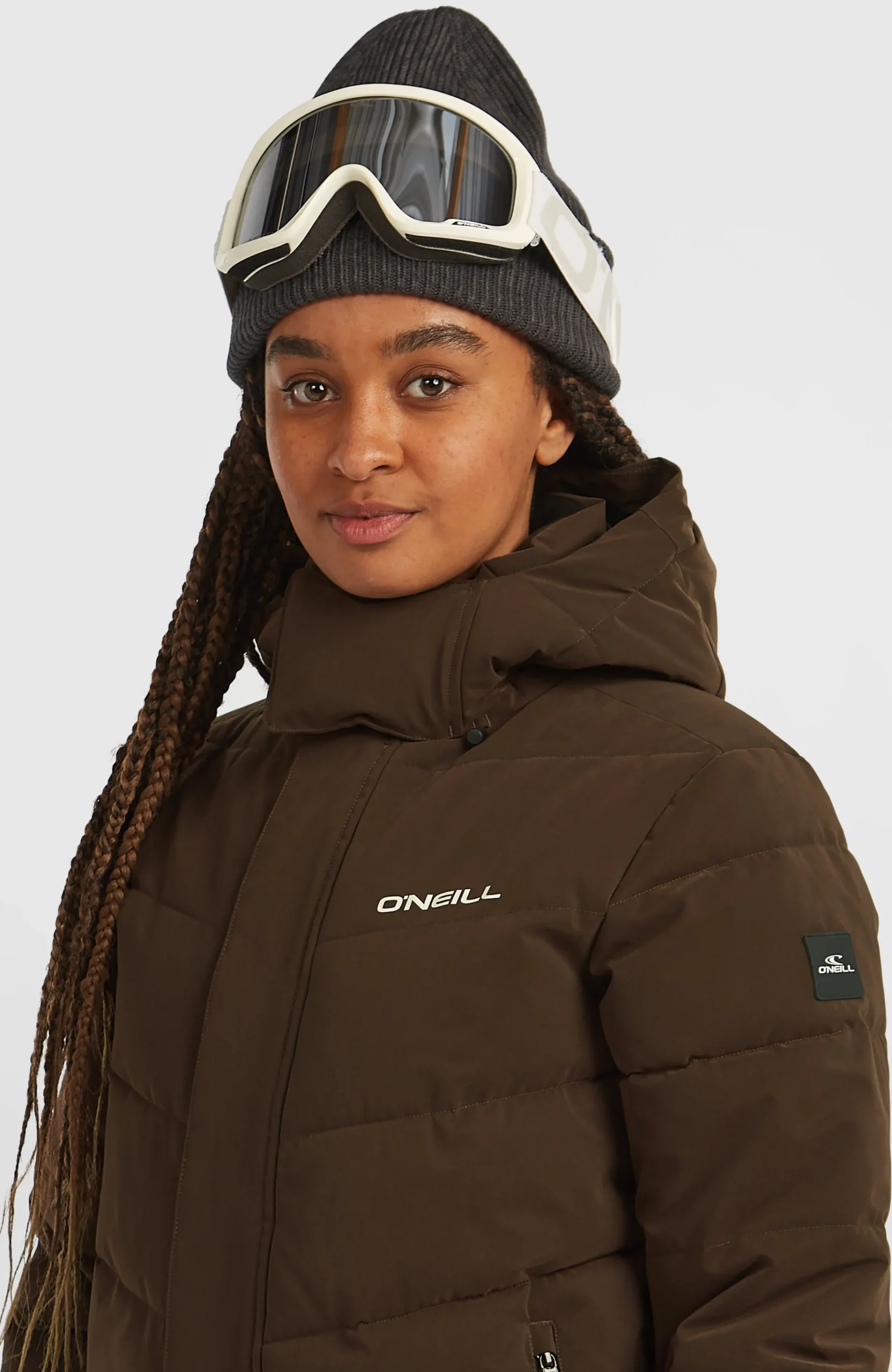 Femme O'Neill Vestes De Ski|Vestes De Snowboard-FemmesDoudoune de ski FWC'Cruz Hybrid| Brun