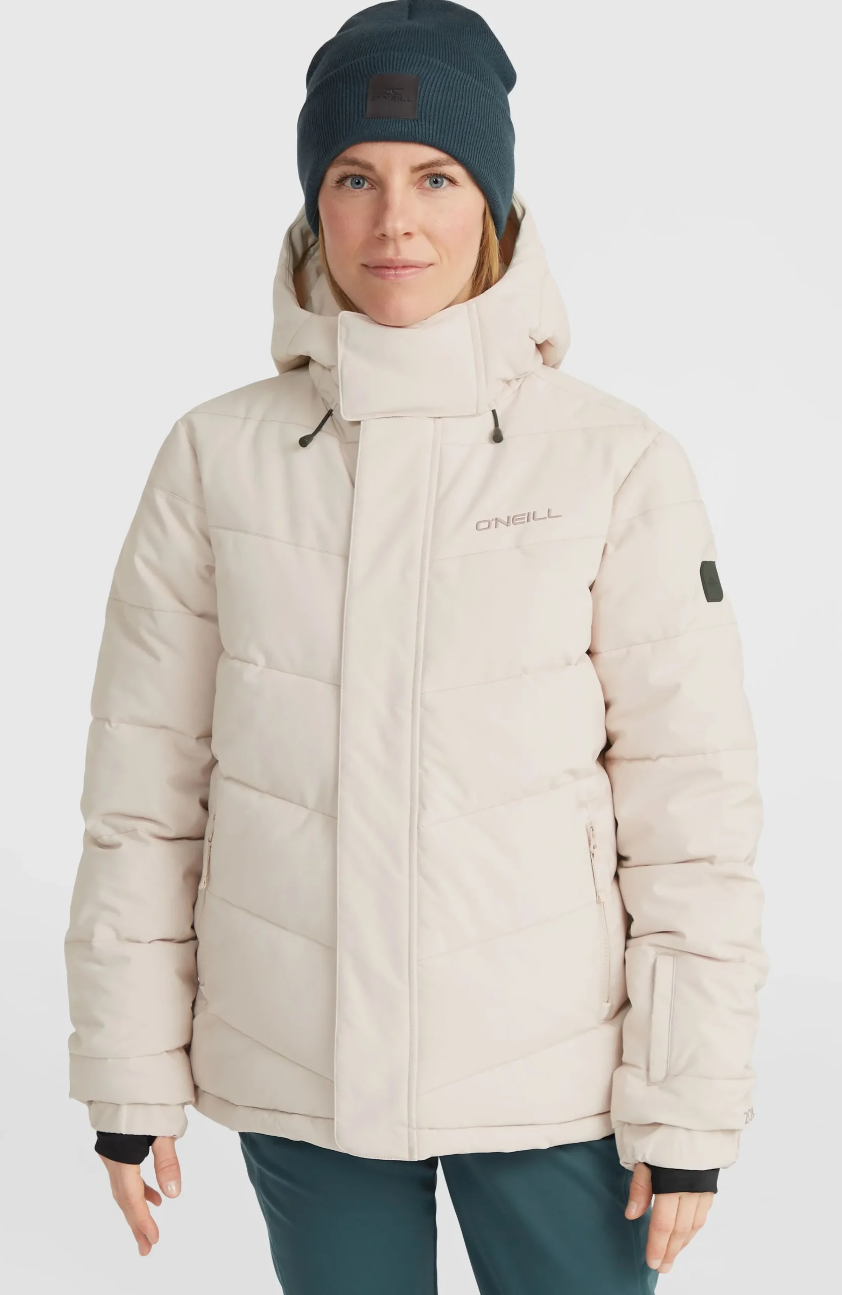 Femme O'Neill Vestes De Ski|Vestes De Snowboard-FemmesDoudoune Z.E.N Hybrid| Beige