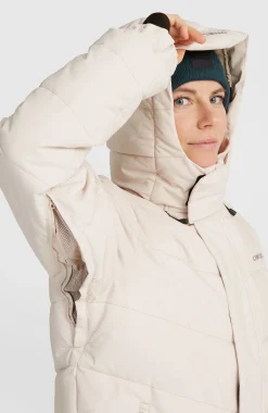 Femme O'Neill Vestes De Ski|Vestes De Snowboard-FemmesDoudoune Z.E.N Hybrid| Beige