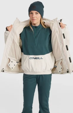 Femme O'Neill Vestes De Ski|Vestes De Snowboard-FemmesDoudoune Z.E.N Hybrid| Beige