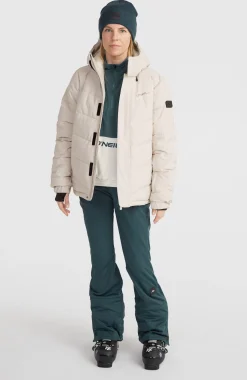Femme O'Neill Vestes De Ski|Vestes De Snowboard-FemmesDoudoune Z.E.N Hybrid| Beige