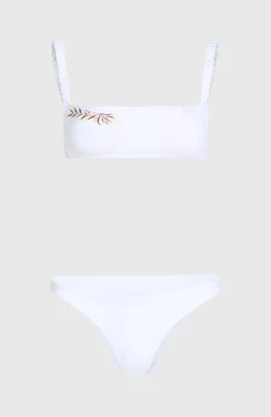 Femme O'Neill Bikinis|Ensembles De Bikinis-FemmesEnsemble de bikinis à broderie Bundoran Flamenco| Blanc