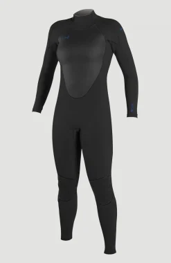 Femme O'Neill Combinaisons|Protection Anti-Uv-FemmesEpic 3/2 Back Zip Full Wetsuit| Noire