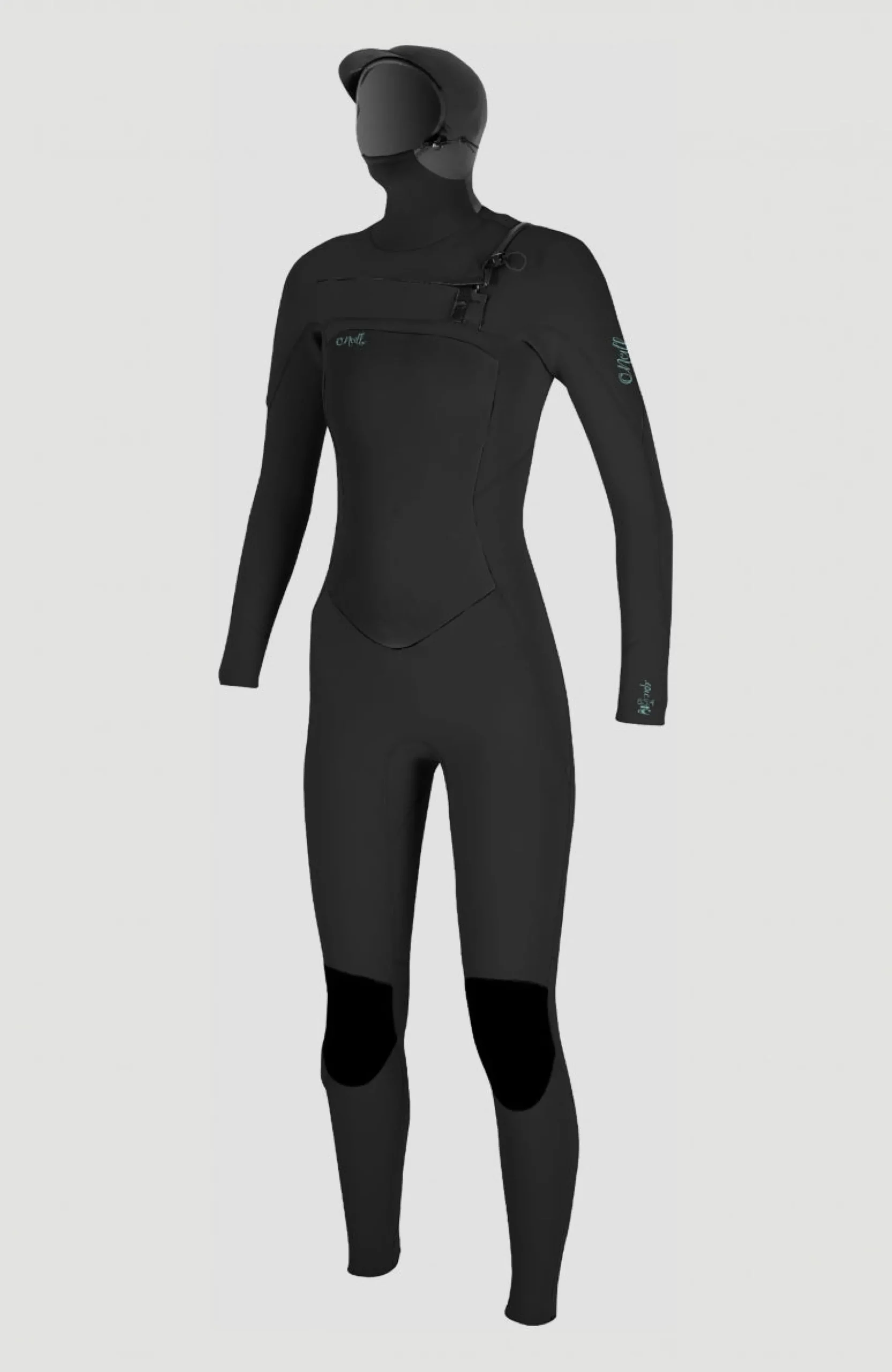 Femme O'Neill Combinaisons|Protection Anti-Uv-FemmesEpic 6/5/4mm Chest Zip Full Wetsuit with Hood| Noire