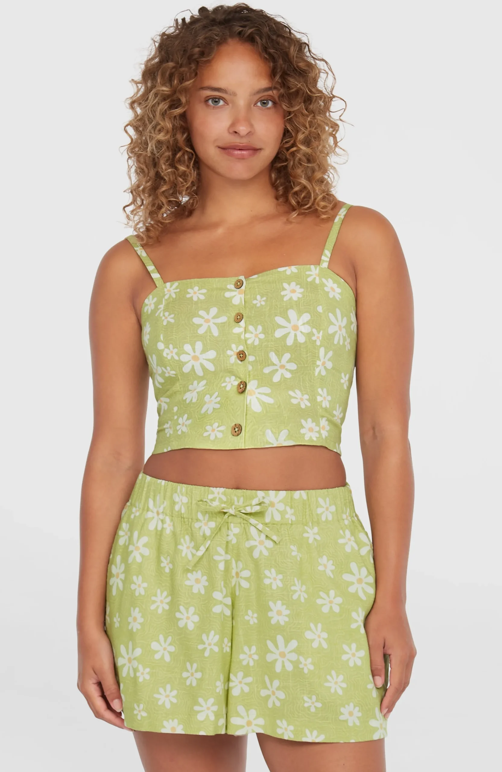 Femme O'Neill T-Shirts Et Tops|Protection Anti-Uv-FemmesHaut court Beach Vintage| Vert