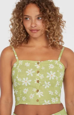 Femme O'Neill T-Shirts Et Tops|Protection Anti-Uv-FemmesHaut court Beach Vintage| Vert
