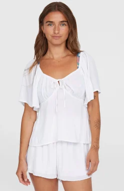 Femme O'Neill T-Shirts Et Tops|Protection Anti-Uv-FemmesHaut en tissu Huges| Blanc