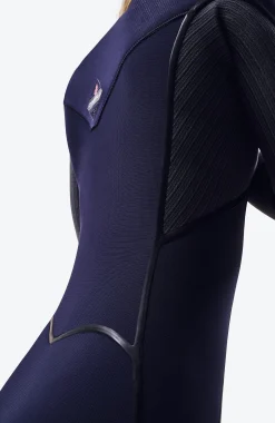 Femme O'Neill Combinaisons|Protection Anti-Uv-FemmesHyperfreak Fire 4/3mm Chest Zip Full Wetsuit| Bleu