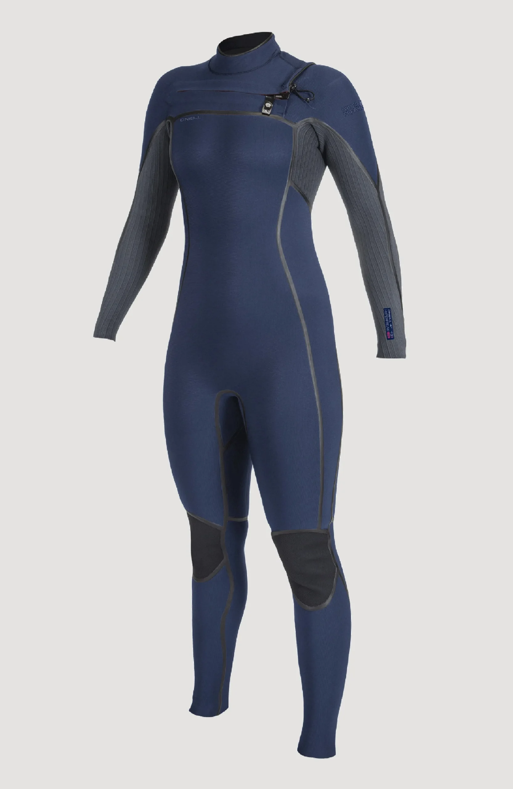 Femme O'Neill Combinaisons|Protection Anti-Uv-FemmesHyperfreak Fire 4/3mm Chest Zip Full Wetsuit| Bleu