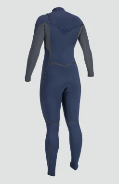 Femme O'Neill Combinaisons|Protection Anti-Uv-FemmesHyperfreak Fire 4/3mm Chest Zip Full Wetsuit| Bleu