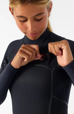 Femme O'Neill Combinaisons|Protection Anti-Uv-FemmesHyperfreak Fire 5/4mm+ Chest Zip Full Wetsuit| Noire