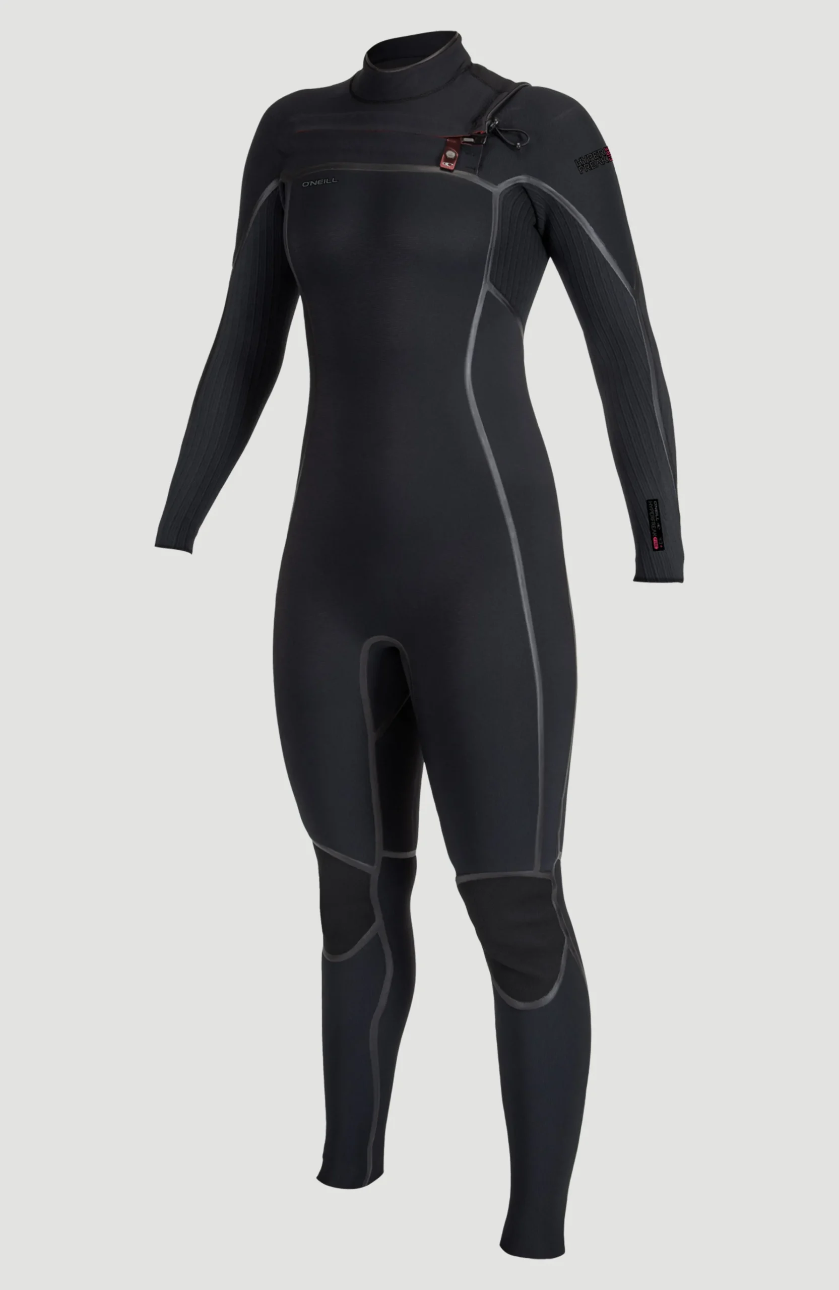 Femme O'Neill Combinaisons|Protection Anti-Uv-FemmesHyperfreak Fire 5/4mm+ Chest Zip Full Wetsuit| Noire