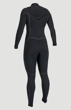 Femme O'Neill Combinaisons|Protection Anti-Uv-FemmesHyperfreak Fire 5/4mm+ Chest Zip Full Wetsuit| Noire