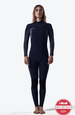 Femme O'Neill Combinaisons|Protection Anti-Uv-FemmesHyperfreak Fire 5/4mm Chest Zip Full Wetsuit| Bleu