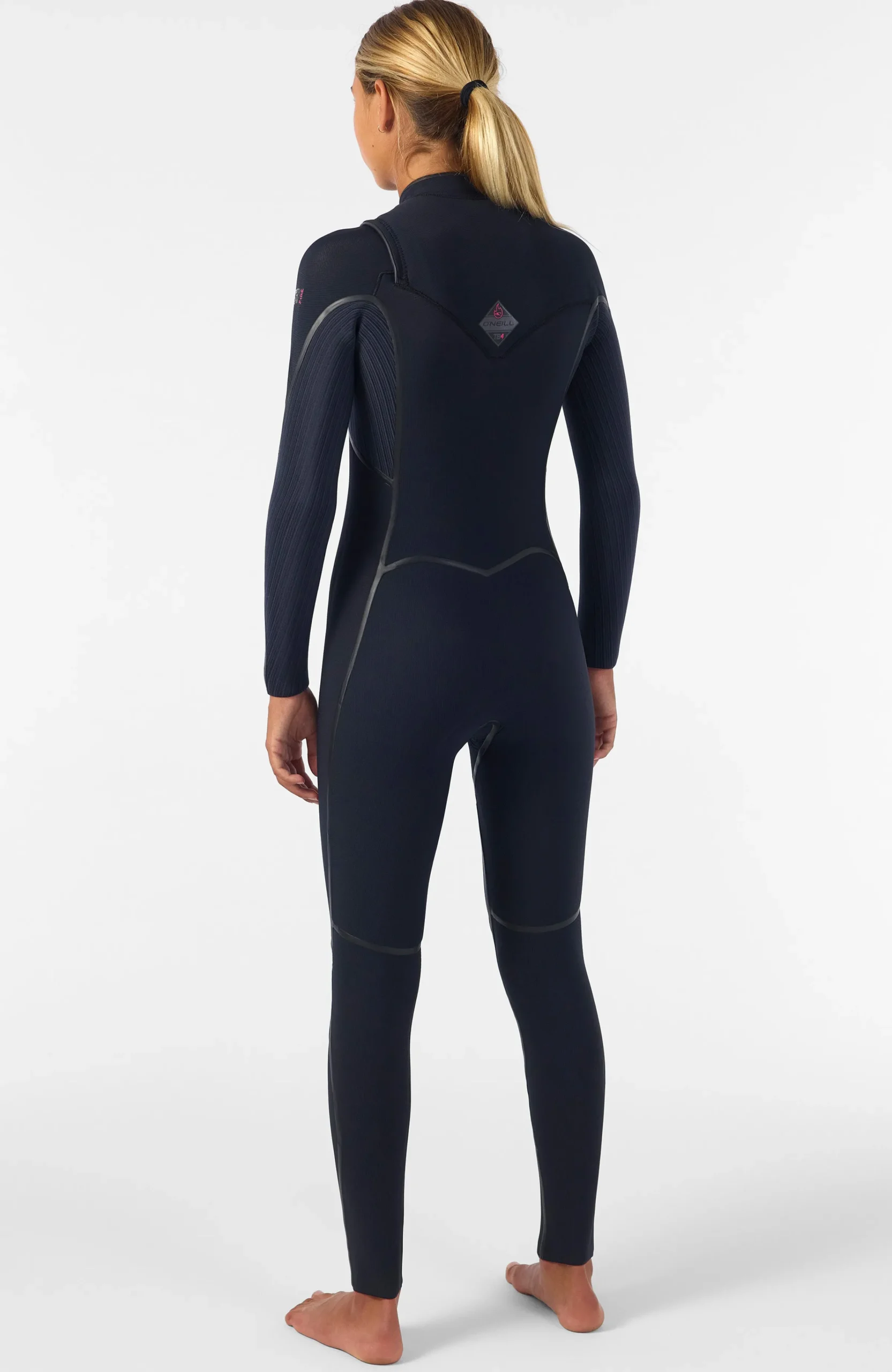Femme O'Neill Combinaisons|Protection Anti-Uv-FemmesHyperfreak Fire 4/3mm+ Chest Zip Full Wetsuit| Noire