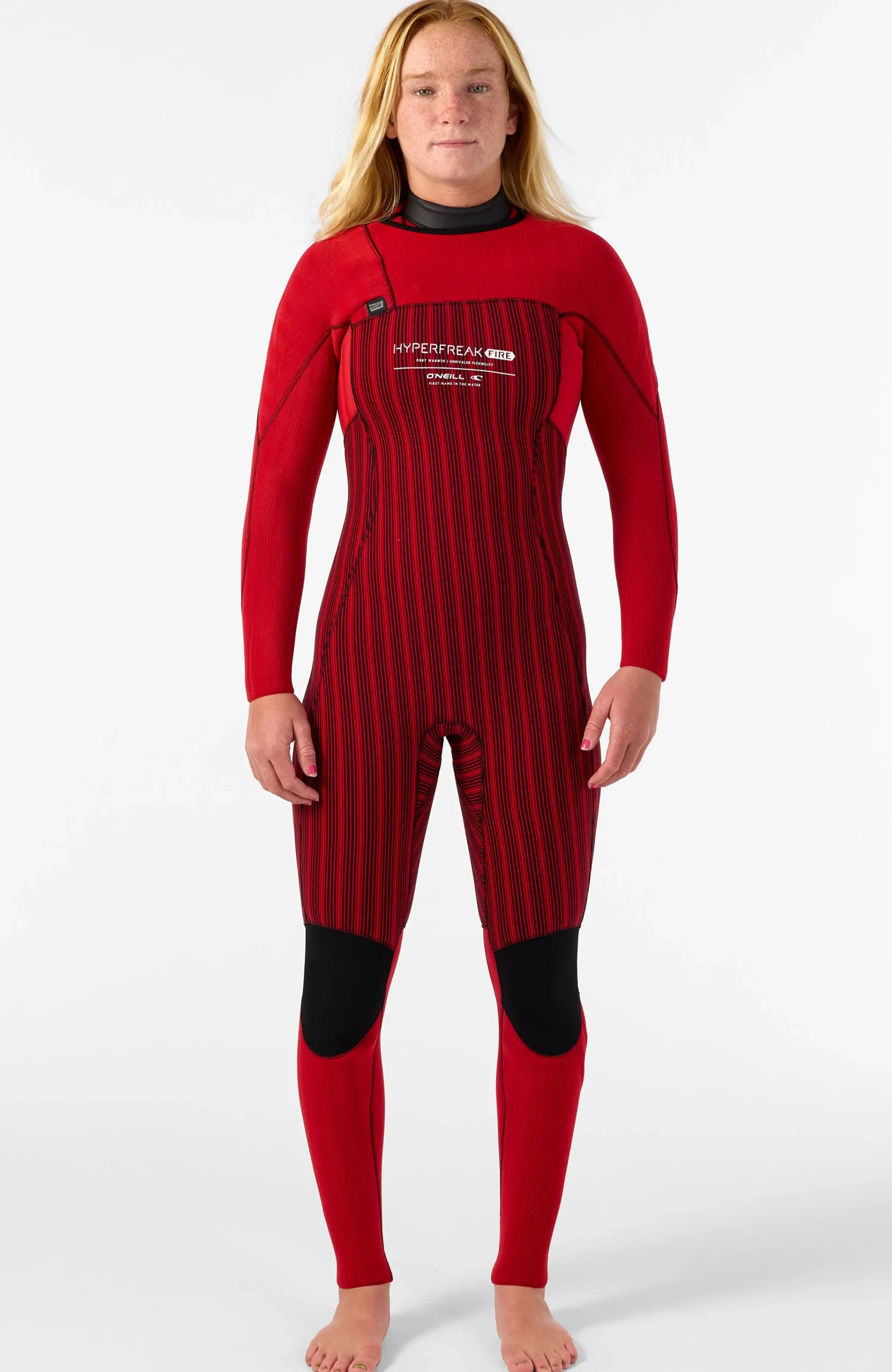 Femme O'Neill Combinaisons|Protection Anti-Uv-FemmesHyperfreak Fire 4/3mm+ Chest Zip Full Wetsuit| Noire