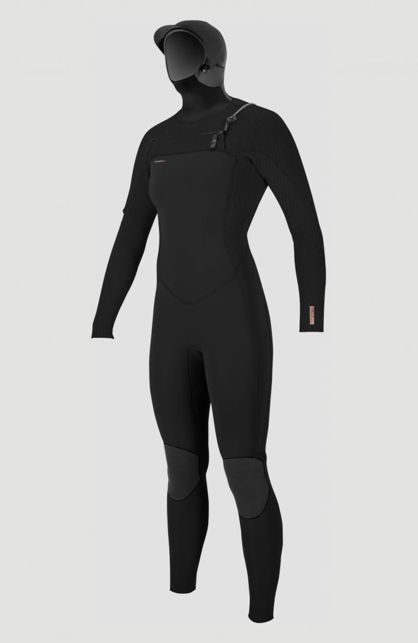 Femme O'Neill Combinaisons|Protection Anti-Uv-FemmesHyperfreak Plus 5/4mm Chest Zip Full Wetsuit with Hood| Noire
