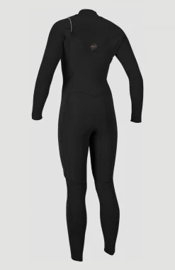 Femme O'Neill Combinaisons|Protection Anti-Uv-FemmesHyperfreak Plus 4/3mm Chest Zip Full Wetsuit| Noire