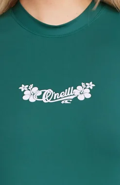 Femme O'Neill Bikinis|Protection Anti-Uv-FemmesLycra à manches courtes | Vert