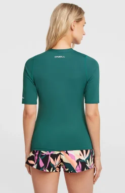 Femme O'Neill Bikinis|Protection Anti-Uv-FemmesLycra à manches courtes | Vert