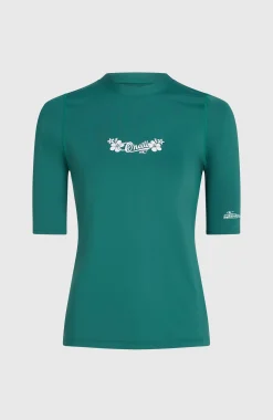 Femme O'Neill Bikinis|Protection Anti-Uv-FemmesLycra à manches courtes | Vert