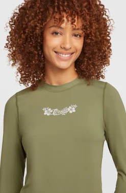 Femme O'Neill Bikinis|Protection Anti-Uv-FemmesLycra à manches longues | Vert