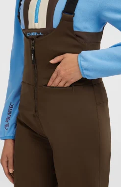 Femme O'Neill Pantalons De Ski|Pantalons De Snowboard-FemmesPantalon de ski à bretelles Softshell FWC'Cruz| Brun