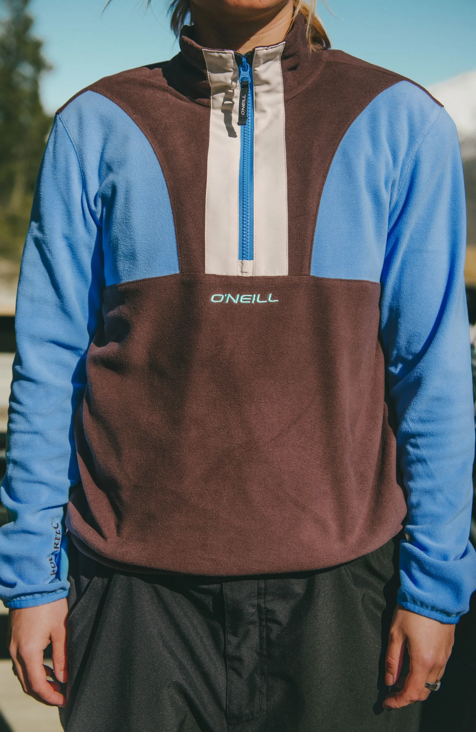 Femme O'Neill Polaires|Polaires & Sous-Couches-FemmesPolaire à col demi-zip FWC'Cruz Triple Polartec®| Bleu Mix