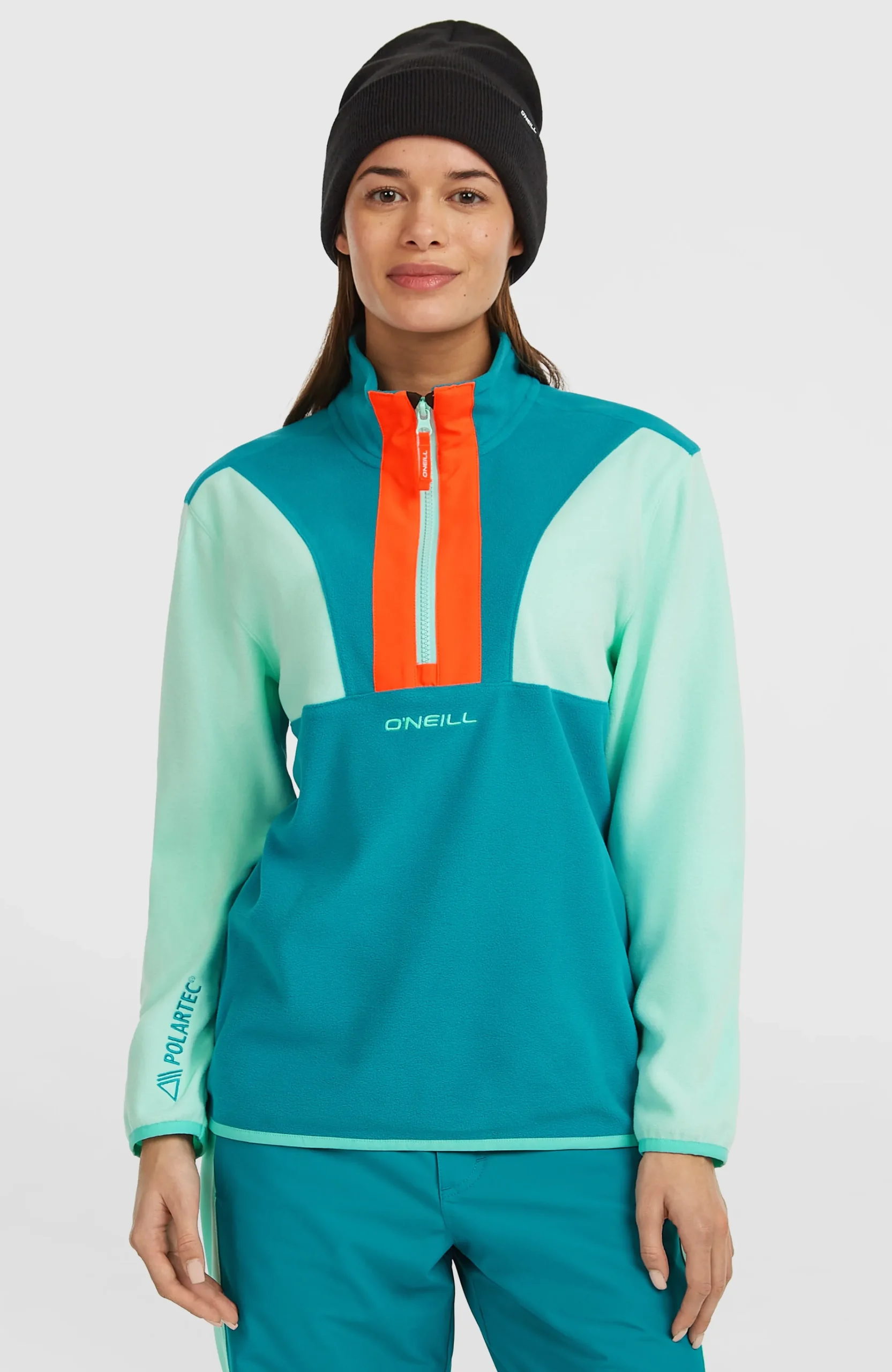 Femme O'Neill Polaires|Polaires & Sous-Couches-FemmesPolaire à col demi-zip FWC'Cruz Triple Polartec®| Vert Mix