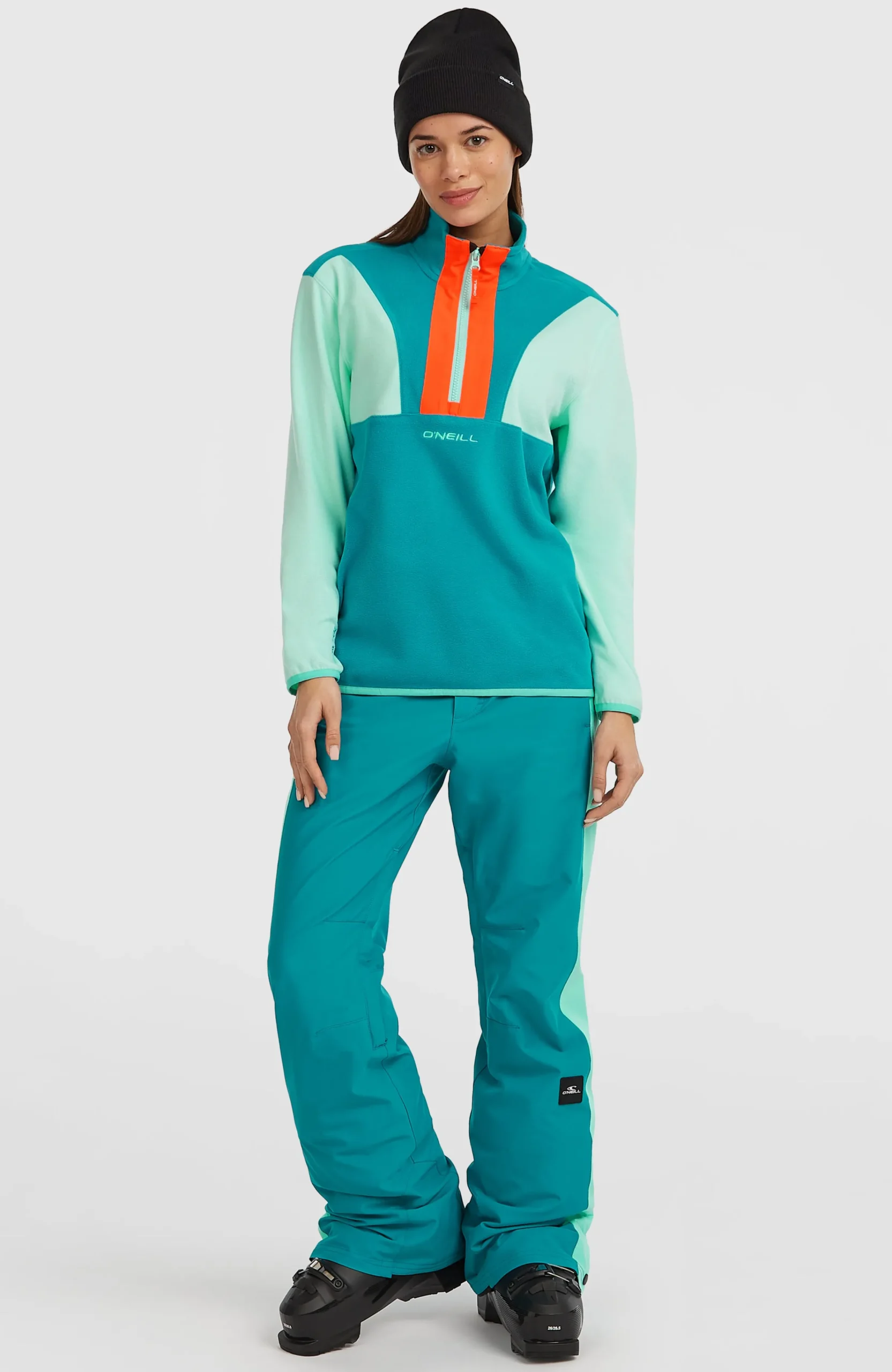 Femme O'Neill Polaires|Polaires & Sous-Couches-FemmesPolaire à col demi-zip FWC'Cruz Triple Polartec®| Vert Mix