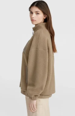 Femme O'Neill Polaires|Protection Anti-Uv-FemmesPolaire à poils longs et zip intégral| Brun
