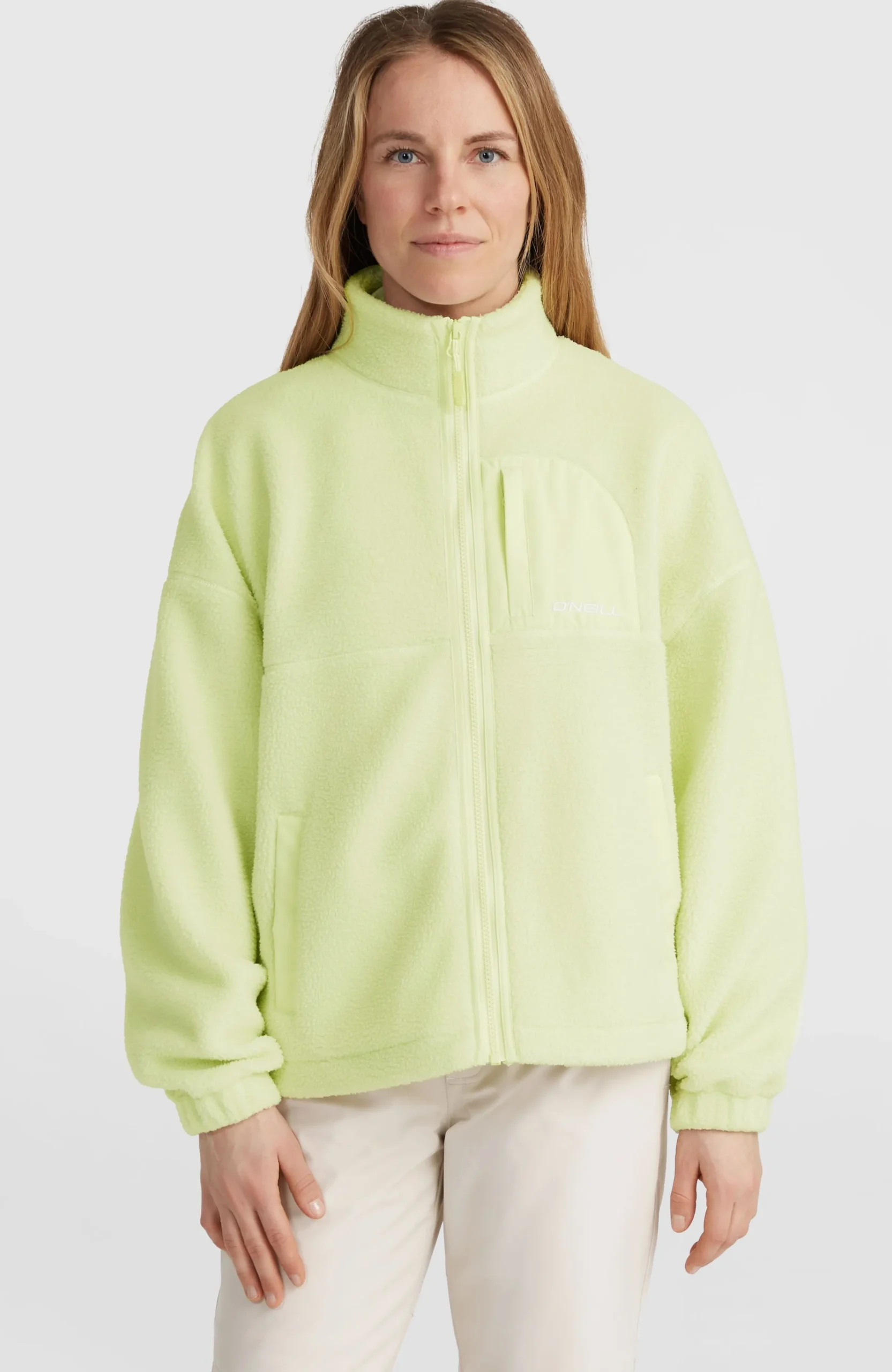 Femme O'Neill Polaires|Protection Anti-Uv-FemmesPolaire à poils longs et zip intégral| Vert