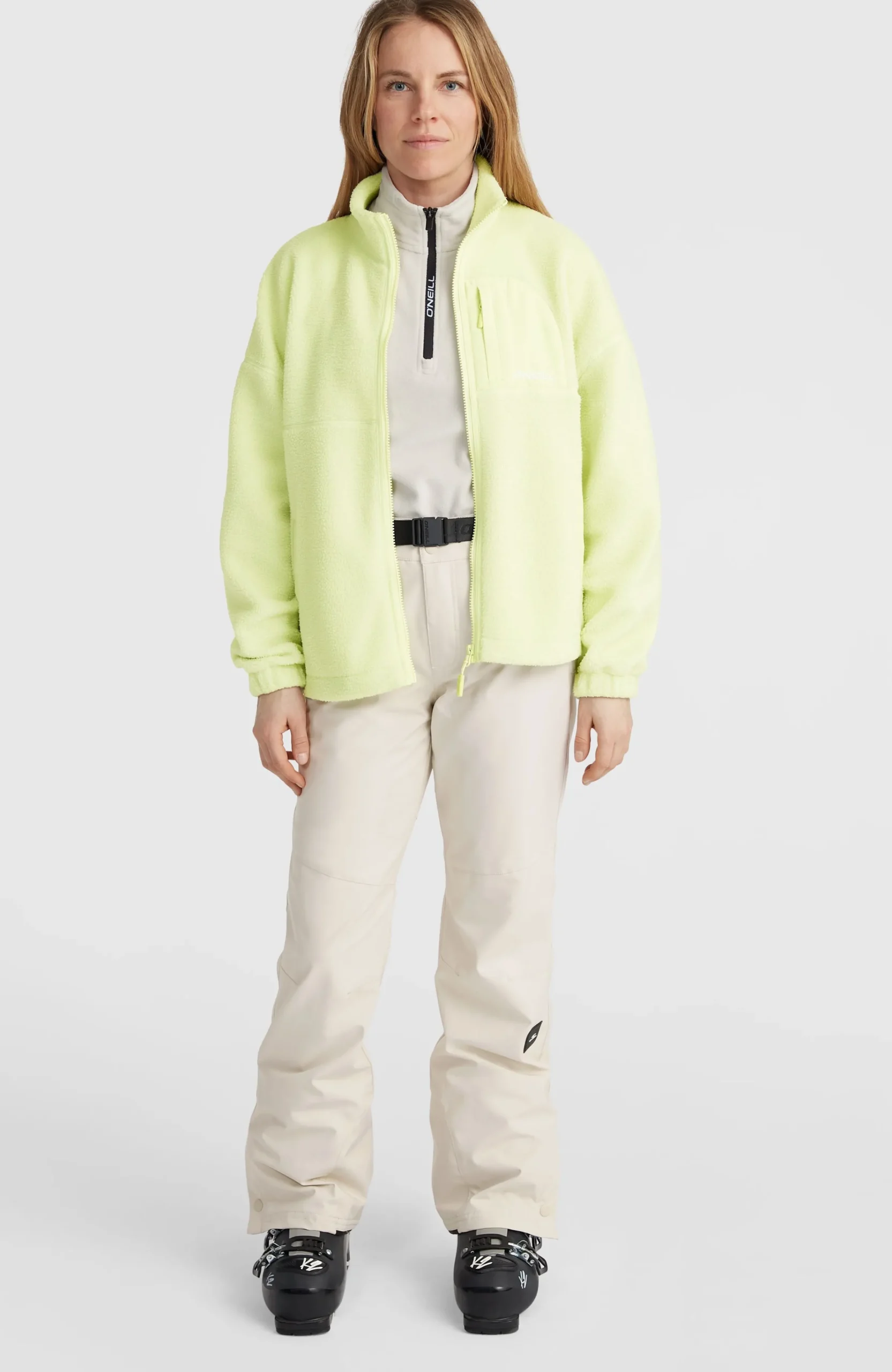 Femme O'Neill Polaires|Protection Anti-Uv-FemmesPolaire à poils longs et zip intégral| Vert