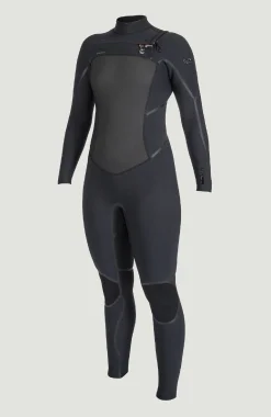 Femme O'Neill Combinaisons|Protection Anti-Uv-FemmesPsycho Tech 5/4mm Chest Zip Full Wetsuit| Noire