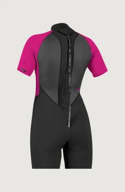 Femme O'Neill Combinaisons|Protection Anti-Uv-FemmesReactor-2 2mm Back Zip Shortsleeve Spring Wetsuit| Noire